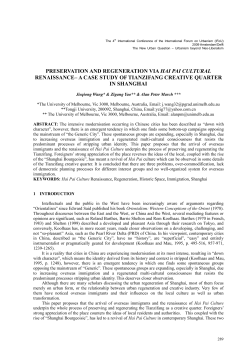 Preservation And Regeneration via Hai Pai Cultural Renaissance