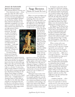 to read SageWoman book review of Artemis