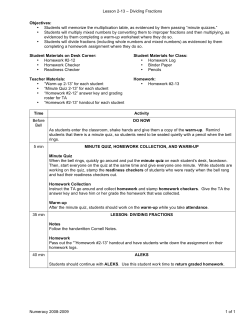 Lesson 2-13 - Dividing Fractions