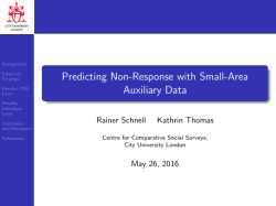ADDResponse: Predicting nonresponse with small area