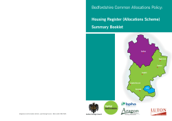 (Allocations Scheme) Summary Booklet