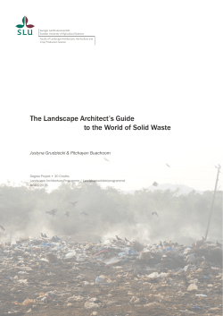 The Landscape Architect`s Guide to the World of Solid Waste
