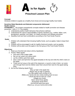 A is for Apple lesson
