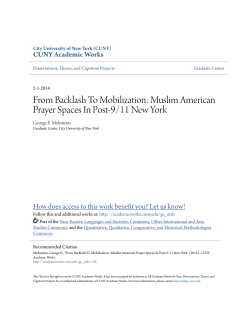 From Backlash To Mobilization: Muslim American Prayer Spaces In