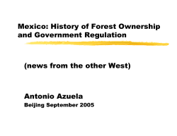 Mexico: History of Forest Ownership and Government Regulation