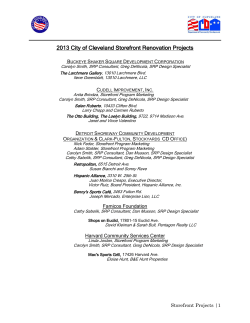 2010 Storefront Projects