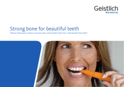 Strong bone for beautiful teeth