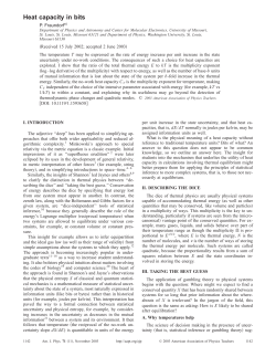 Heat capacity in bits