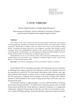 CYSTIC FIBROSIS