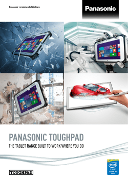 panasonic toughpad - Panasonic Business