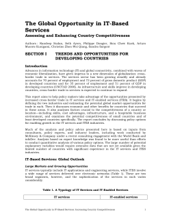 Development of IT and IT-Enabled Services Industries