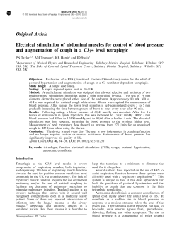 Electrical stimulation of abdominal muscles for control of blood