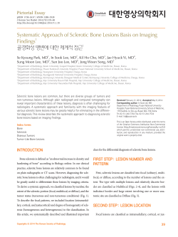 Systematic Approach of Sclerotic Bone Lesions Basis on Imaging