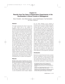 Results from Ten Years of Restoration Experiments in the