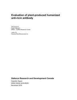 Evaluation of plant-produced humanized anti