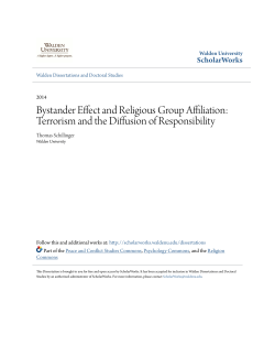 Bystander Effect and Religious Group Affiliation