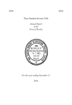 One Document - Town of Rowley