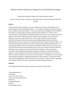 Detection of Illicit Substances in Fingerprints by
