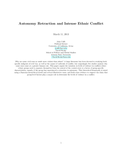 Autonomy Retraction and Intense Ethnic Conflict