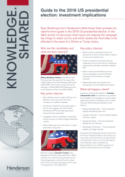 our guide to the US presidential election