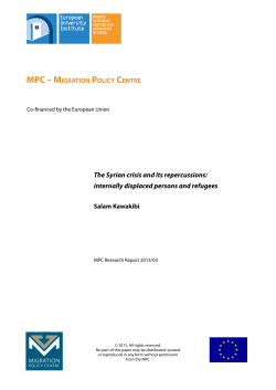 The Syrian crisis and its repercussions