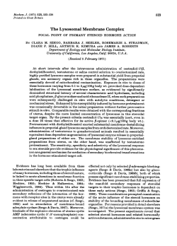The Lysosomal Membrane Complex