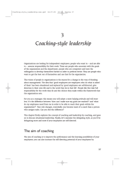 3 Coaching-style leadership