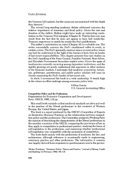 Competition Policy and the Professions from the Organization for