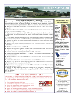 the innovator - Denison Municipal Utilities
