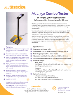 ACL 750 Datasheet