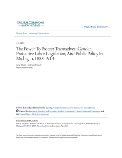 The Power To Protect Themselves - Digital Commons@Wayne State