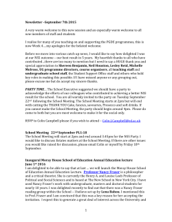 1 Newsletter - Staff Intranet Launchpad