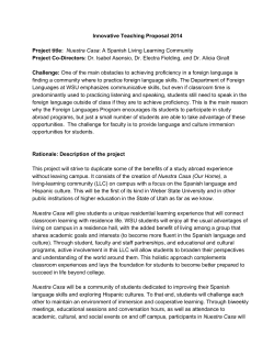 Innovative Teaching Proposal 2014