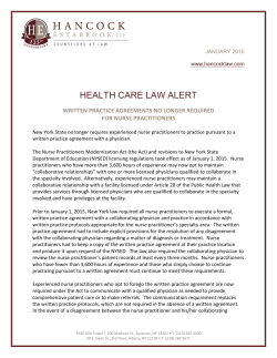 Hancock Estabrook Health Care Law Alert