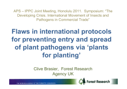 Flaws in international protocols for preventing entry and spread of