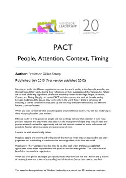 People, Attention, Context, Timing