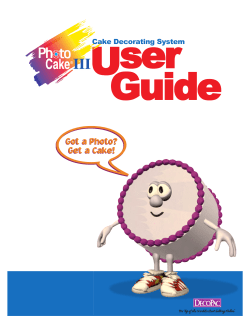 PhotoCake User Guide