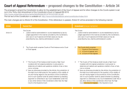 proposed changes to the Constitution – Article 34