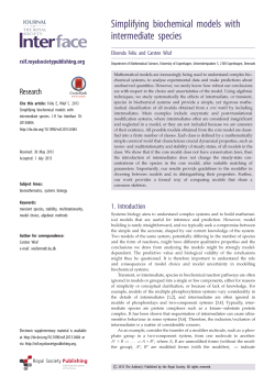 Simplifying biochemical models with intermediate species