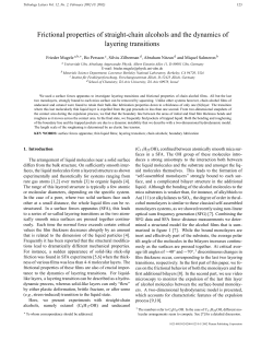 Frictional properties of straight-chain alcohols and the dynamics of