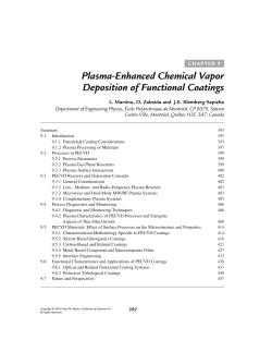 Plasma-Enhanced Chemical Vapor Deposition of
