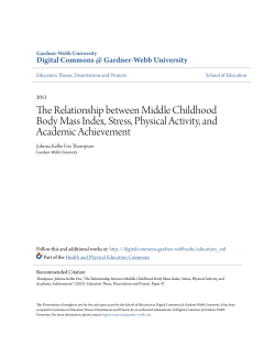 The Relationship between Middle Childhood Body Mass Index