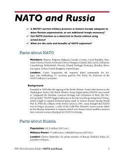 NATO and Russia - Foreign Policy Association
