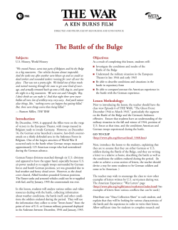 The Battle of the Bulge
