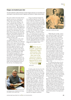 Chagas: one hundred years later