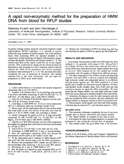 A rapid non-enzymatic method for the preparation of HMW DNA from