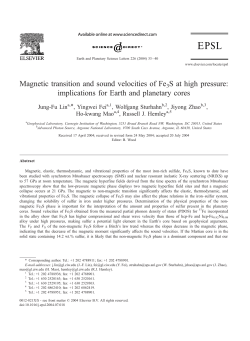Magnetic transition and sound velocities of Fe3S at high pressure