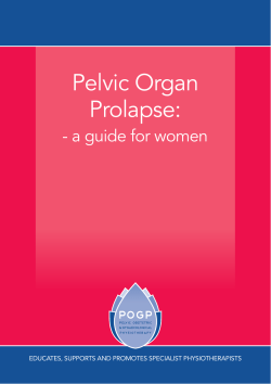 Pelvic Organ Prolapse: