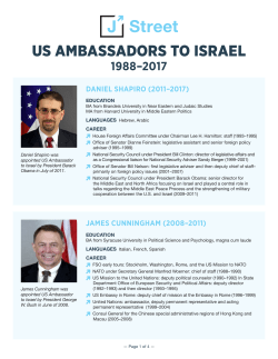 us ambassadors to israel