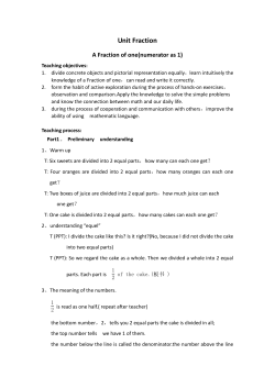 Unit Fraction - High View School